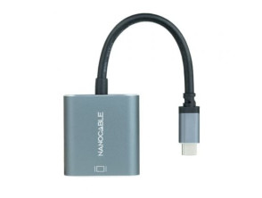 Cable Conversor Nanocable 10.16.4103-G/ USB Tipo-C Macho - DVI-D (24+1) Hembra/ 15cm