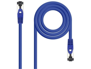 Cable de Red Latiguillo SSTP CAT8.1 AZUL NANOCABLE 0.25M