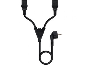 Cable de Alimentación Nanocable Schuko Macho - 2 x C13 Hembra/ 3m