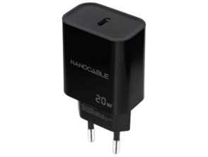 Cargador de Pared Nanocable 10.10.2006/ 1xUSB Tipo-C/ 20W