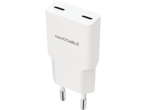 Añadir a la cesta Cargador de Pared Nanocable 25W 2xUSB Tipo-C - Marca NANO CABLE Cargador de Pared Nanocable 25W 2xUSB Tipo-C - Marca NANO CABLE