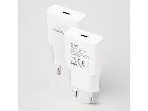 Cargador de Pared Blanco Nanocable 1XUSB-C PD 30W