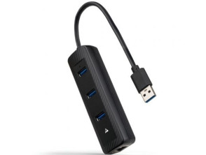 Hub USB 3.0 Nanocable 3xUSB 1xRJ45 - Modelo 10.16.4604