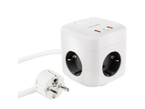 Añadir a la cesta Regleta Nanocable 10.37.0011 con 3 Tomas de Corriente, 2 Puertos USB y 1 USB Tipo-C - Cable 1.4m Regleta Nanocable 10.37.0011 con 3 Tomas de Corriente, 2 Puertos USB y 1 USB Tipo-C - Cable 1.4m
