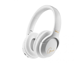 HEADSET BLUETOOTH NGS ARTICA GREED BLANCO CON MICROFONO BATERIA 300 mAh 40h CARGA USB-C* - Blancos