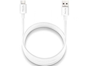 Añadir a la cesta Cable USB 2.0 NGS ZYRO-AC/ USB Macho - USB Tipo-C Macho/ Hasta 15W/ 480Mbps/ 1m Cable USB 2.0 NGS ZYRO-AC/ USB Macho - USB Tipo-C Macho/ Hasta 15W/ 480Mbps/ 1m