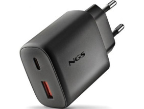 Cargador de Pared GaN NGS Era 45W con 1xUSB Tipo-C y 1xUSB