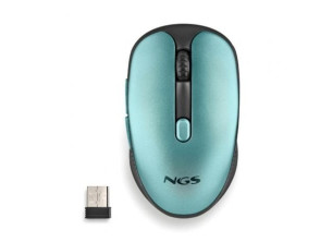 MOUSE NGS WIRELESS EVORUSTICE RECARGABLE CON TECLAS SILENCIOSAS AZUL HIELO - Verde Agua