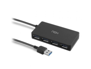 Hub USB 3.0 Nox One - Marca NOX - Periférico para ampliar puertos - Alta velocidad