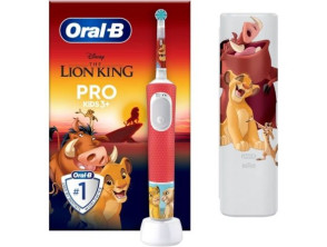 CEPILLO DENTAL ELECTRICO BRAUN ORAL-B VITALITY PRO3+ KIDS REY LEON + FUNDA DE VIAJE - Incluye 1 Recambio y Funda