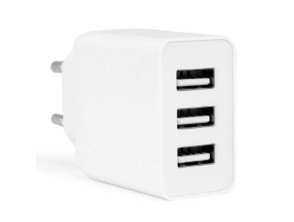 Cargador de Pared Orbegozo 3xUSB EN 1100 - Accesorios para Smartphones