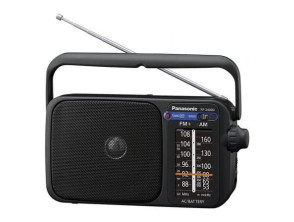 RADIO ANALOGICA CON ALTAVOZ PANASONIC RF-2400DEG-K AM/FM SINTONIZADOR ANALOGICO COLOR NEGRO - Negra