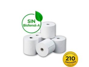 Caja de Papel Térmico 57x35 Genérico - 210U BPA | 57 x 35mm