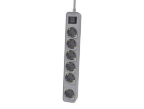 Regleta Philips CHP2164G/10 con Interruptor - 6 Tomas de Corriente - Cable de 1.5m