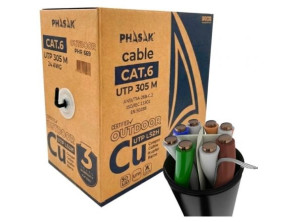 Bobina de Cable RJ45 UTP Phasak PHR 669 Cat.6 de 305m