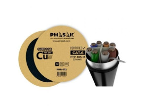 Añadir a la cesta Bobina de Cable RJ45 FTP Phasak Cat.6 305m PHR 672 Bobina de Cable RJ45 FTP Phasak Cat.6 305m PHR 672