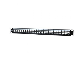 Patch Panel Phasak PA 3424 Cat.6 - 24 Puertos 1U para Gestión de Cable