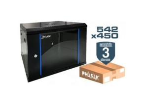 Armario Rack Mural Desmontado Phasak PHO 2212D/ 19" - Solución de Organización y Protección