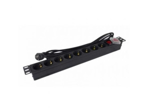 Regleta Phasak BNS 1520 con Interruptor, 8 Tomas de Corriente, Cable 3m