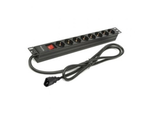 Regleta Phasak BNS 3535 con Interruptor - 8 Tomas de Corriente - Cable de 2m