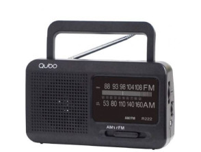 Radio Portátil Qubo R-222 con Cable a Pilas - Electrónica