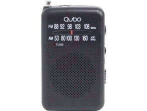 Radio Portátil Qubo R-S1 con Cable y Pilas