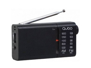 Radio Portátil Qubo RS-2 con Cable y a Pilas