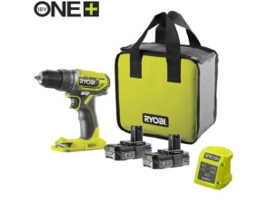 Taladro-Atornillador Sin Cable Ryobi ONE+ R18DD2-220S / 18V 2,0 Ah Baterías / Cargador 1,5 A