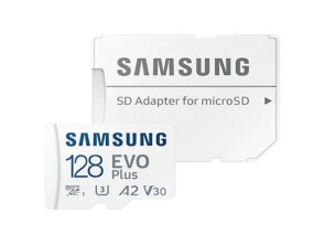 Añadir a la cesta Tarjeta de Memoria Samsung EVO Plus 2023 128GB microSD XC con Adaptador - Clase 10 Tarjeta de Memoria Samsung EVO Plus 2023 128GB microSD XC con Adaptador - Clase 10