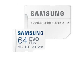 Añadir a la cesta Tarjeta de Memoria Samsung Micro SD 64GB SDXC EVO Plus Clase 10 con Adaptador SD - 160MBs Tarjeta de Memoria Samsung Micro SD 64GB SDXC EVO Plus Clase 10 con Adaptador SD - 160MBs