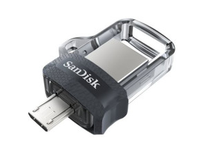 Añadir a la cesta Pendrive 64GB SanDisk Dual m3.0 Ultra USB 3.0 - MicroUSB Pendrive 64GB SanDisk Dual m3.0 Ultra USB 3.0 - MicroUSB