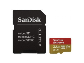 SanDisk Extreme 32GB microSD HC UHS-I con Adaptador - Clase 10
