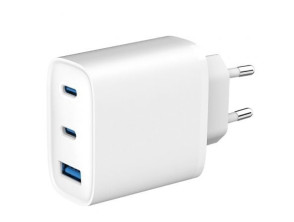 Cargador de Pared SPC Ultra Fast Charger con 65W, 2xUSB Tipo-C y 1xUSB