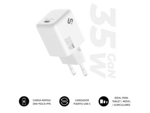 Cargador de Pared GaN 35W Subblim Charger USB Tipo-C