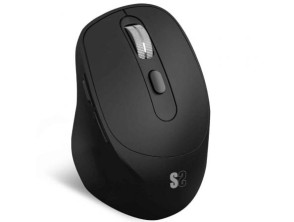 Ratón Ergonómico Inalámbrico Subblim Comfort Ergo Dual Battery/ Batería recargable/ Hasta 2400 DPI - Negro