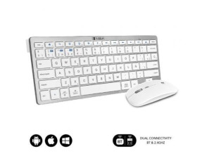 Teclado y Ratón Inalámbrico Subblim Combo Multidispositivo Compacto OCO010
