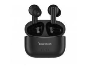Auriculares Sunstech WAVEPODSBK Bluetooth con Estuche de Carga - Autonomía 4.5h