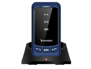 Teléfono Móvil Sunstech CELT25BL para Personas Mayores - Modelo Especialmente Diseñado
