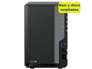NAS Synology Diskstation DS225+ 2 Bahías 8TB 6GB DDR4 3.5"-2.5"