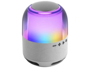 ALTAVOZ BLUETOOTH PORTABLE MARS GAMING MSFLOWW GRIS 15W DEEPBASS BT MicroSD RGB 360 BAT 6h - Blanco
