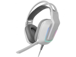 HEADSET MARS GAMING MHSTRIKEW FRGB JACK 3.5mm ALIMENTACION USB CONTROL VOLUMEN COLOR BLANCO - Blancos