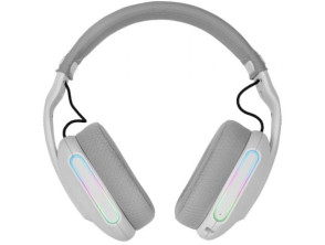 HEADSET BLUETOOTH MARS GAMING MHWPRO 7.1 TECNOLOGIA 3D BT 2.4GHz JACK 3.5mm ARGB BAT 40h BLANCO - Blancos
