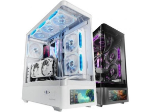 CAJA ATX MARS GAMING MLCDPROW CRISTAL TEMPLADO CURVO PANTALLA LCD 7,2" GPU 440mm COLOR BLA - Blanca