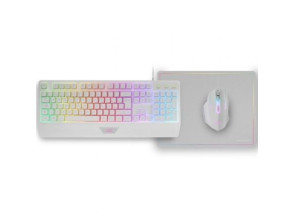 Pack Gaming Mars MCP124: Teclado H-MECH, Ratón Óptico y Alfombrilla