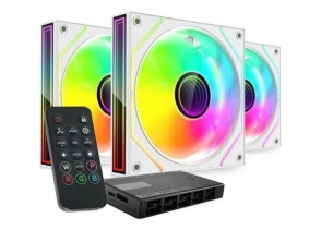 Pack 3 Ventiladores Mars Gaming MF-3DPROKIT/ 12cm + HUB + Mando a Distancia/ ARGB