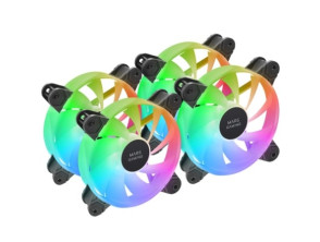 Pack 3 Ventiladores Mars Gaming MF-4A 12cm ARGB - Periféricos Gaming