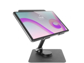 SOPORTE PARA TABLET MARS GAMING MARST COLOR NEGRO PLEGABLE ROTACION 360º AJUSTE DE ALTURA Y - Negro