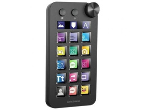 CONTROL DECK MARS GAMING MSDNEO 15 TECLAS LCD PANTALLA EXTENDIDA RUEDA DE CONTROL NEGRO - Negro