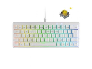 Teclado Gaming Mecánico Mars Gaming MKMINIPRO Switch Amarillo