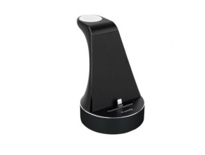 BASE CARGA TOOQ TQCD02L PARA APPLE WATCH + IPHONE COLOR NEGRO
